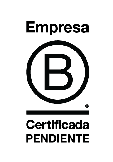 Sello de Empresa B Certificada con la marca “pendiente”.