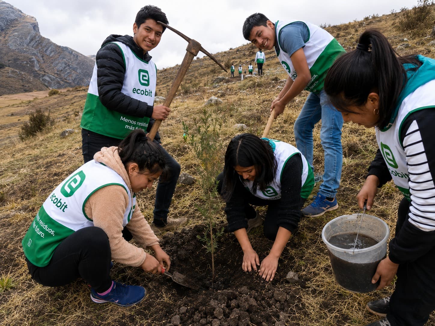 Participantes de una jornada EcoBit.